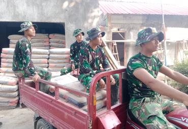 Satgas TMMD Kebut Pembangunan dengan Kendaraan Tosa
