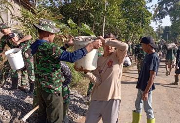 TMMD Reguler Ke-129 Perkokoh Gotong Royong Demi Kemajuan…