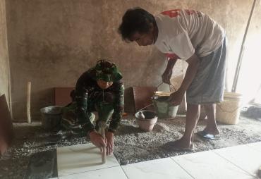 Tahap Plester Teras dan Pemasangan Keramik Percepat…