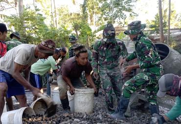 Semangat Gotong Royong Warnai Pelaksanaan TMMD Reguler Ke-…