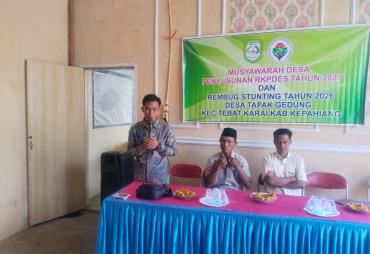 Pemdes Tapak Gedung Gelar Musyawarah Penyusunan RKPDes…